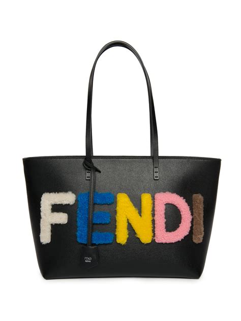 fendi logo multicolor bag farfetch|Fendi tote bag 2020.